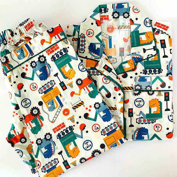 Dinos at Work Night Suit