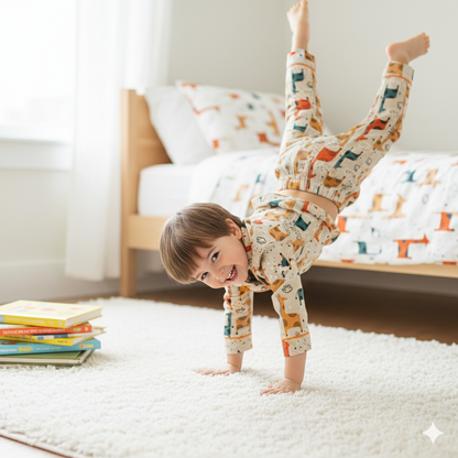 Quirky Giraffes Night Suit