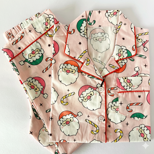 Pink Santa Night Suit