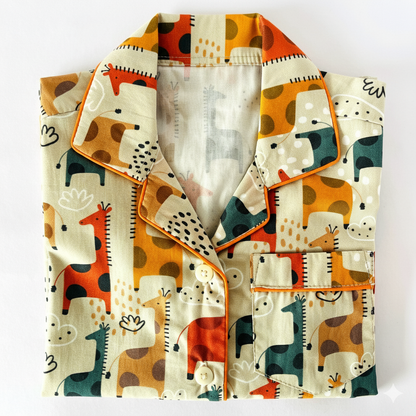 Quirky Giraffes Night Suit