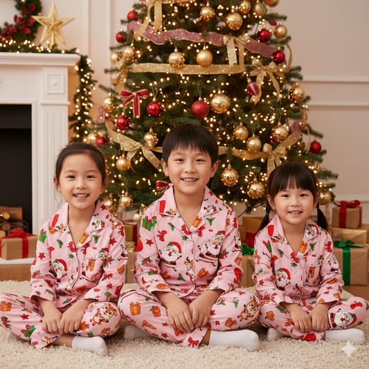 Pink Santa Night Suit