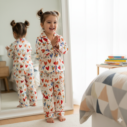 Colorful Hearts Night Suit