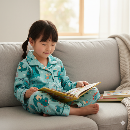 Green Dino Night Suit