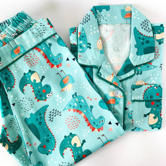 Green Dino Night Suit