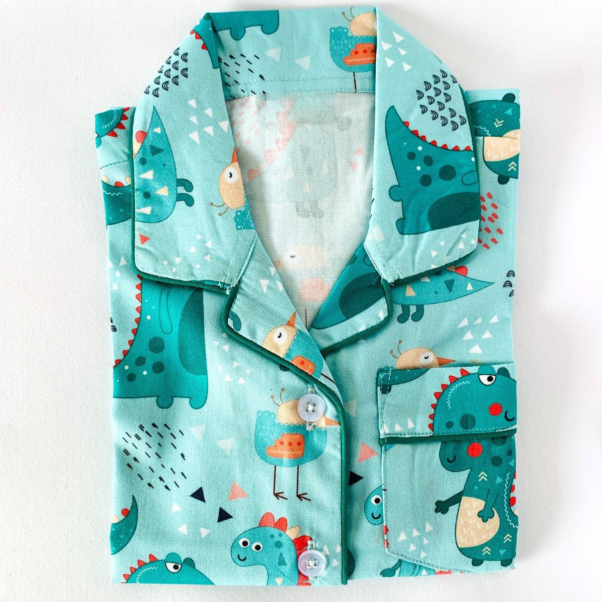 Green Dino Night Suit