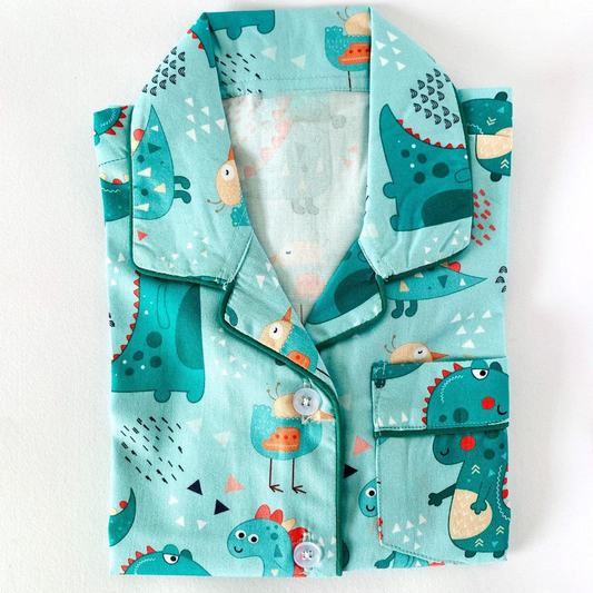 Green Dino Night Suit