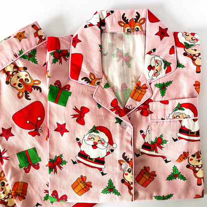 Pink Santa Night Suit