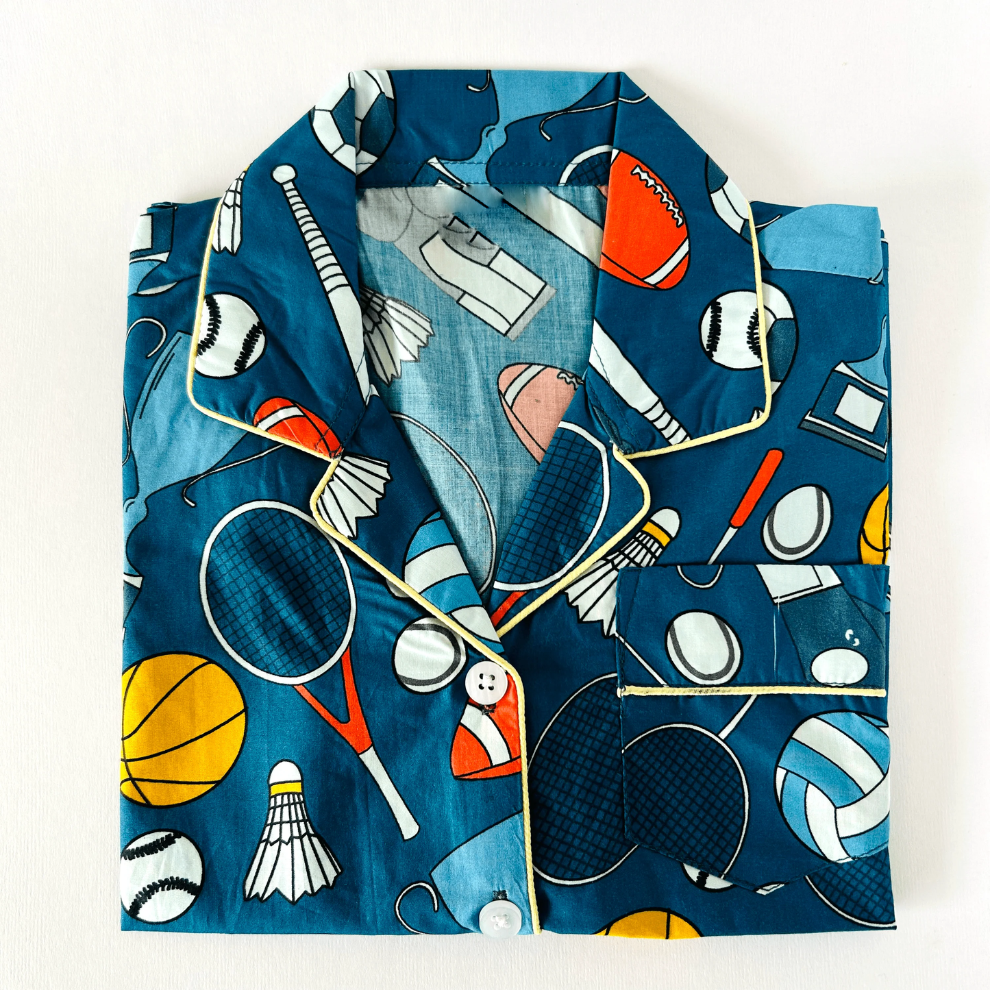 Playful Football Night Suit