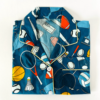 Playful Football Night Suit