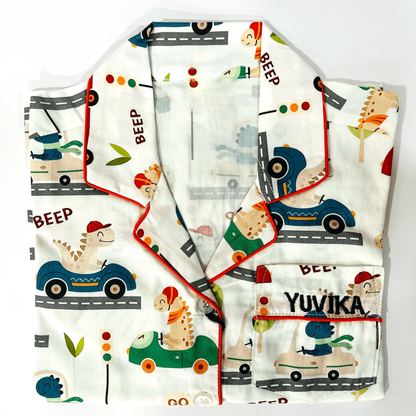 Racing Dino Night Suit