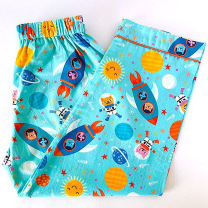 Blue Space Cat Night Suit - Little Slumber ClubLittle Slumber Club