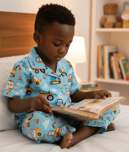 Blue Truck Night Suit - Little Slumber ClubLittle Slumber Club