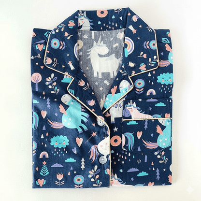 Blue Unicorn Night Suit - Little Slumber ClubLittle Slumber Club