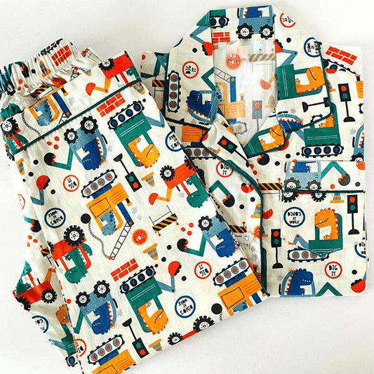 Dinos at Work Night Suit - Little Slumber ClubLittle Slumber Club