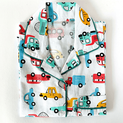 Doodle Toy Cars Night Suit - Little Slumber ClubLittle Slumber Club