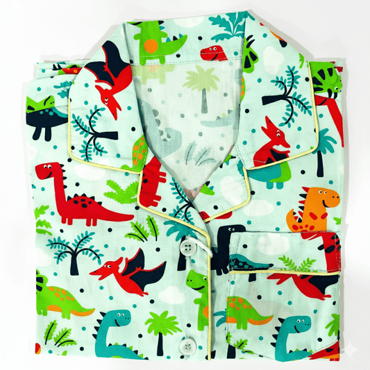 Friendly Colorful Dino Night Suit - Little Slumber ClubLittle Slumber Club
