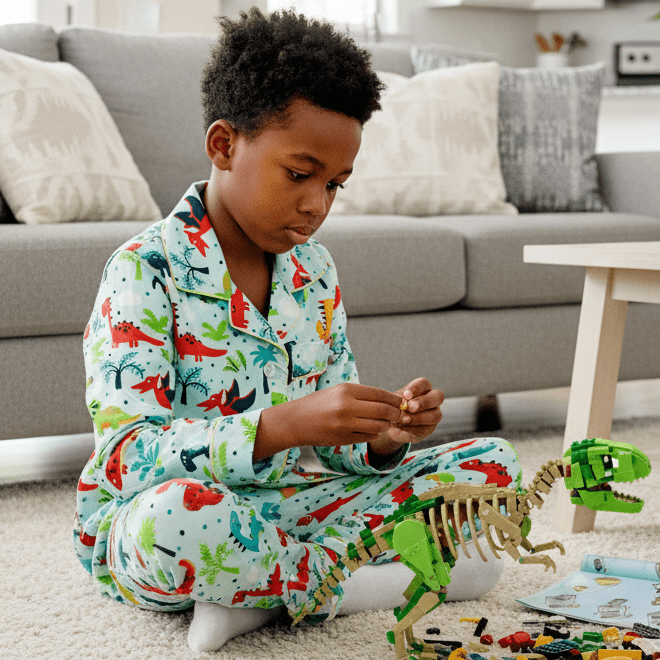 Friendly Colorful Dino Night Suit - Little Slumber ClubLittle Slumber Club