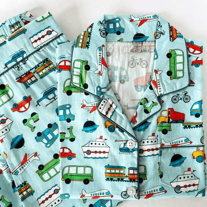 Fun Transport Vehicles Night Suit - Little Slumber ClubLittle Slumber Club