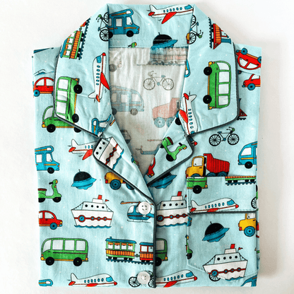 Fun Transport Vehicles Night Suit - Little Slumber ClubLittle Slumber Club