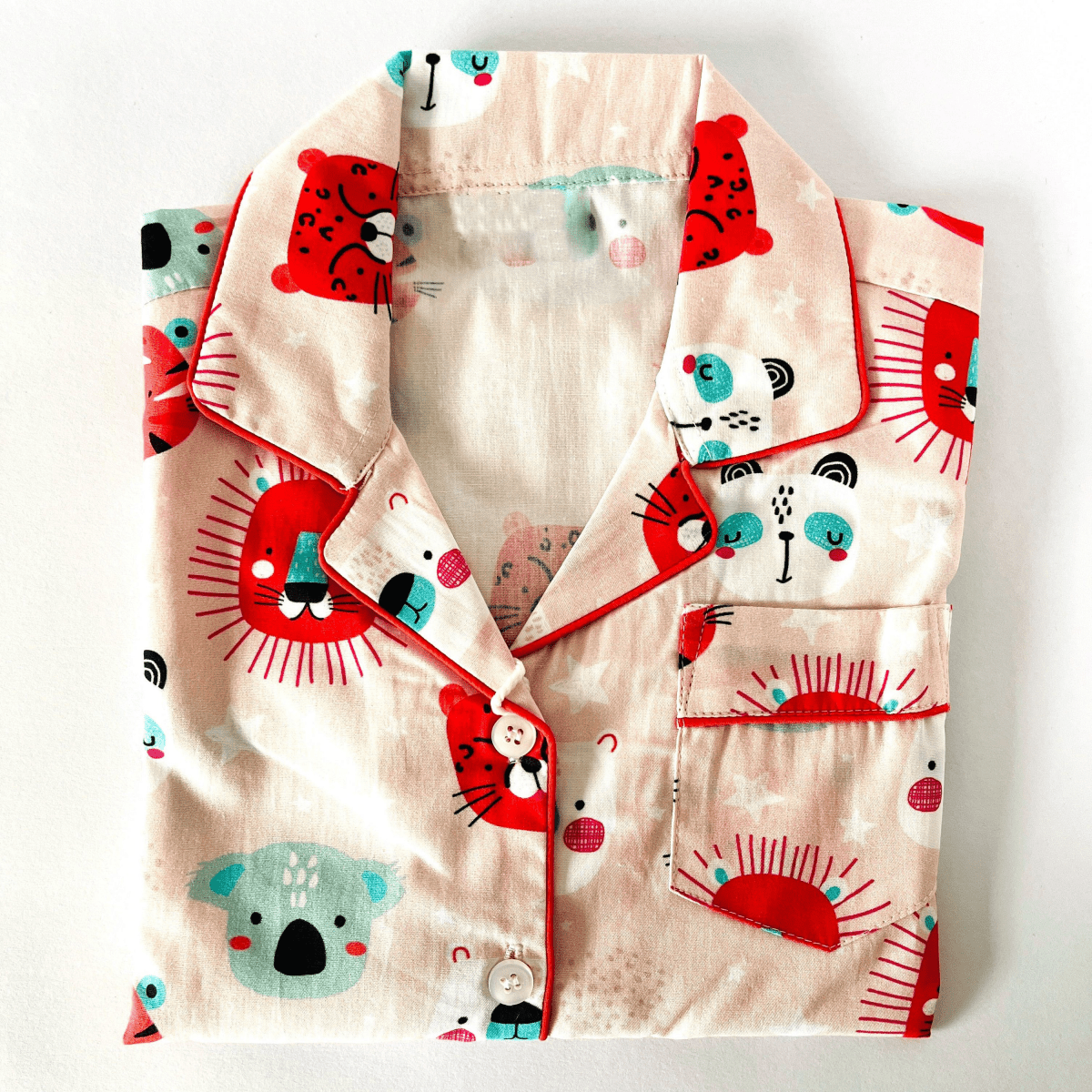 Funny Animal Faces Night Suit - Little Slumber ClubLittle Slumber Club