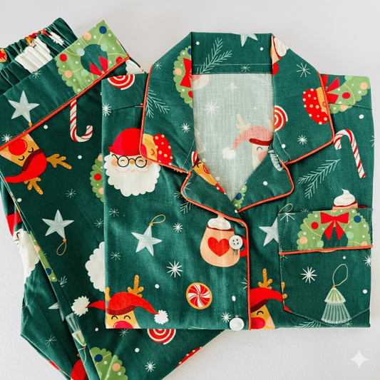 Jolly Santa Night Suit - Little Slumber ClubLittle Slumber Club