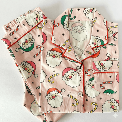 Pink Santa Night Suit - Little Slumber ClubLittle Slumber Club