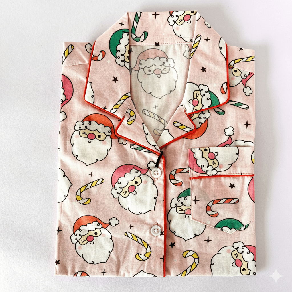Pink Santa Night Suit - Little Slumber ClubLittle Slumber Club