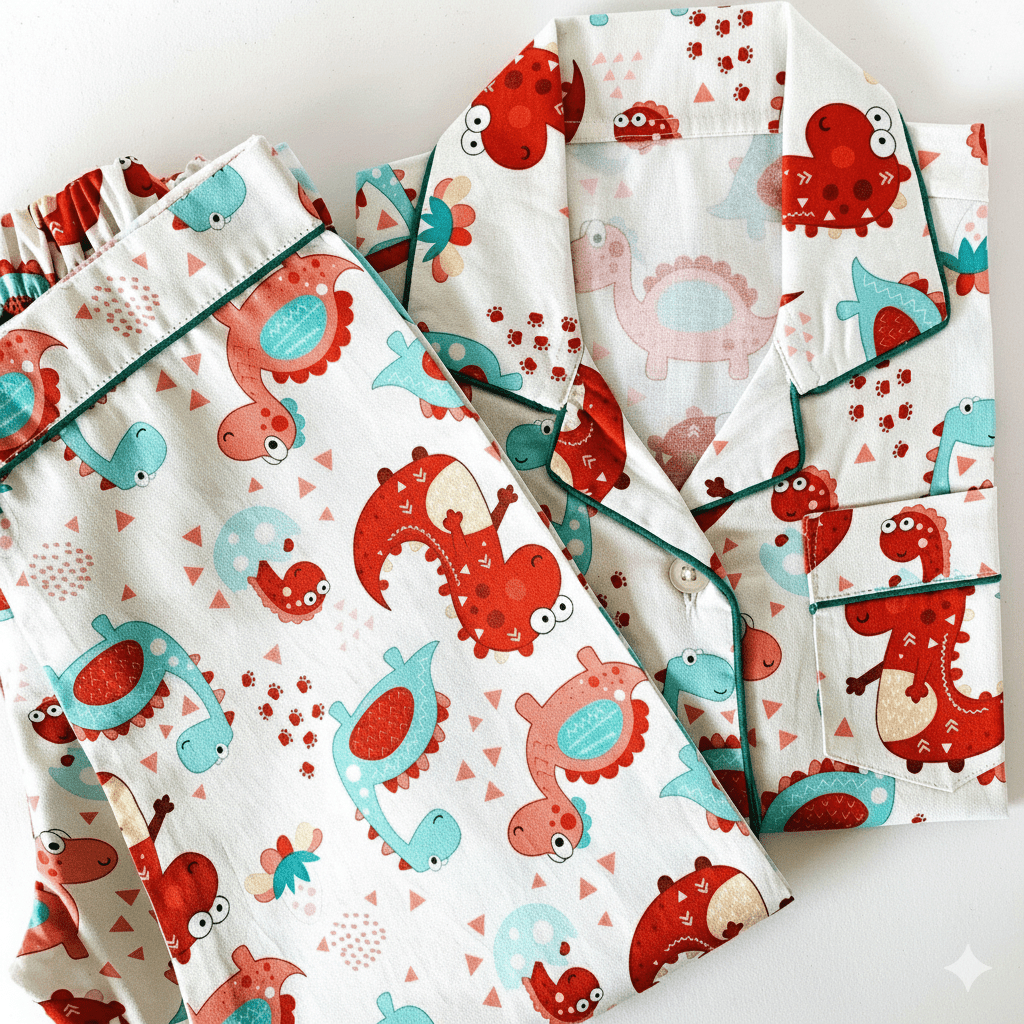 Playful Dinos Night Suit - Little Slumber ClubLittle Slumber Club