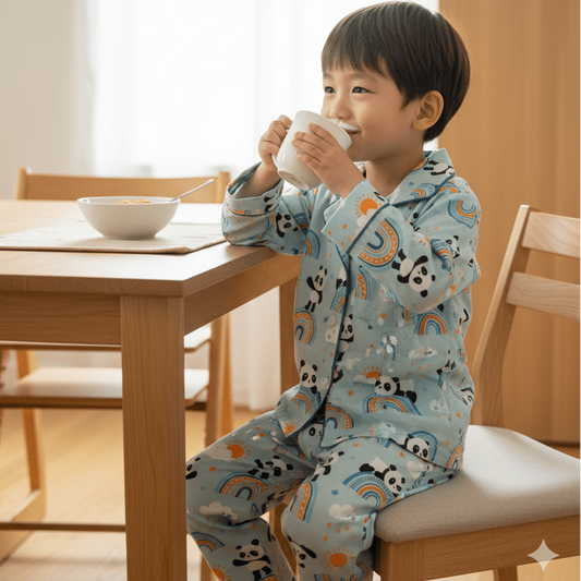 Sunshine Panda Night Suit - Little Slumber ClubLittle Slumber Club